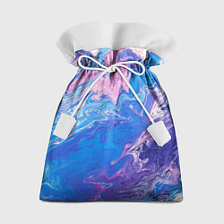 Мешок для подарков Tie-Dye Blue & Violet, цвет: 3D-принт