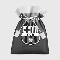 Мешок для подарков FC Barcelona: Grey Abstract, цвет: 3D-принт
