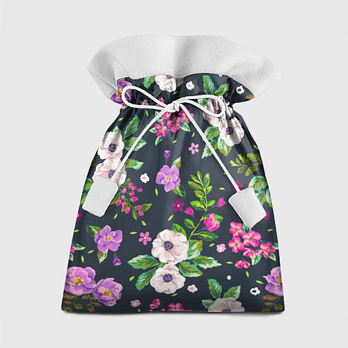 Подарочный мешок Пурпурные цветы / 3D-принт – фото 1