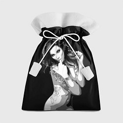 Мешок для подарков Sexy Girl: Black & White, цвет: 3D-принт