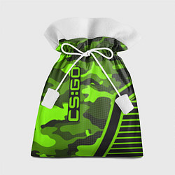 Мешок для подарков CS:GO Light Green Camo, цвет: 3D-принт