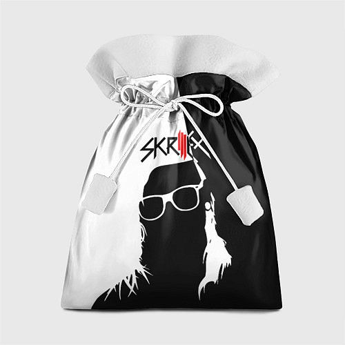 Подарочный мешок Skrillex: Black & White / 3D-принт – фото 1
