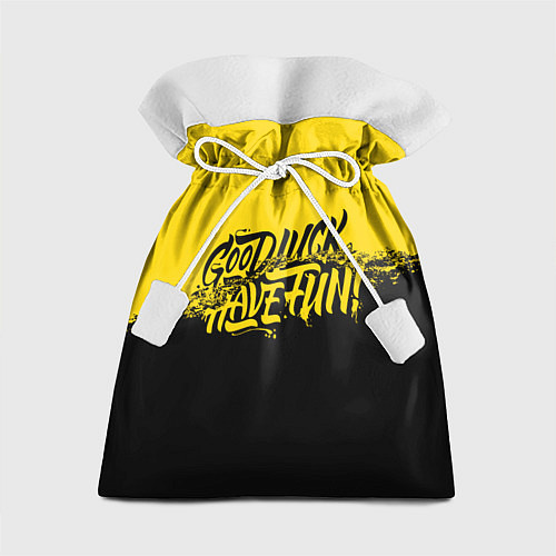 Подарочный мешок GLHF: Yellow Style / 3D-принт – фото 1