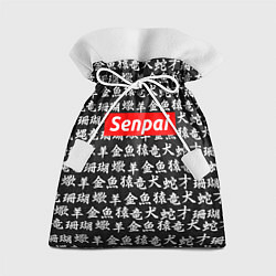 Мешок для подарков Senpai Hieroglyphs, цвет: 3D-принт