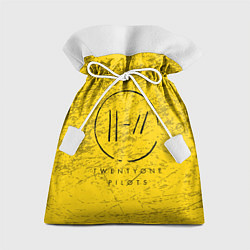 Мешок для подарков 21 Pilots: Yellow Grunge, цвет: 3D-принт