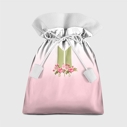 Подарочный мешок BTS: Pink Flowers / 3D-принт – фото 1