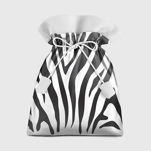 Подарочный мешок Африканская зебра / 3D-принт – фото 1