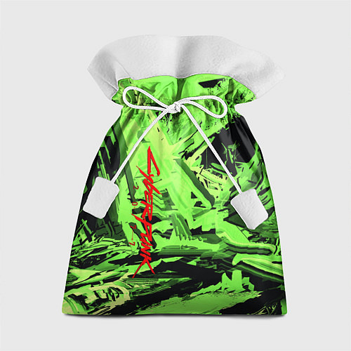 Подарочный мешок Cyberpunk 2077: Green Breaks / 3D-принт – фото 1