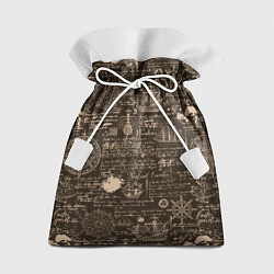Мешок для подарков Старая рукопись путешественника, цвет: 3D-принт