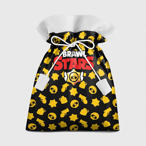 Подарочный мешок Brawl Stars: Yellow Style / 3D-принт – фото 1