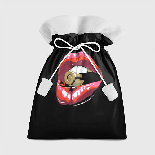 Подарочный мешок Губы с патроном / 3D-принт – фото 1