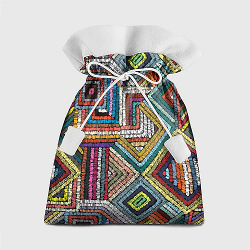 Подарочный мешок Этнический орнамент вышивка / 3D-принт – фото 1