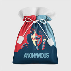 Мешок для подарков Anonymous поп арт мем, цвет: 3D-принт
