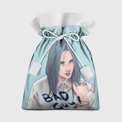 Мешок для подарков Billie Eilish: Bad Guy, цвет: 3D-принт