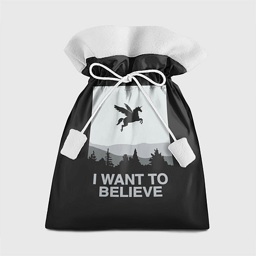 Подарочный мешок I want to believe / 3D-принт – фото 1