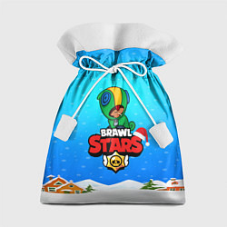Мешок для подарков Brawl Stars новогодний LEON, цвет: 3D-принт