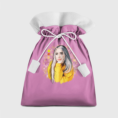 Подарочный мешок Billie Eilish Pink Art / 3D-принт – фото 1
