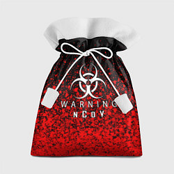 Мешок для подарков Warning NCoV, цвет: 3D-принт