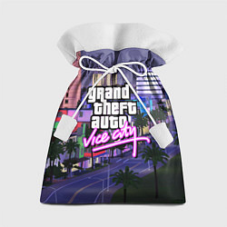 Мешок для подарков Grand Theft Auto Vice City, цвет: 3D-принт