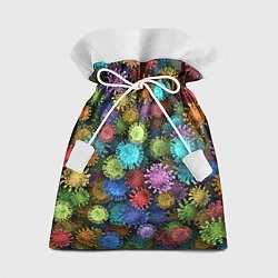 Мешок для подарков Разноцветные вирусы, цвет: 3D-принт