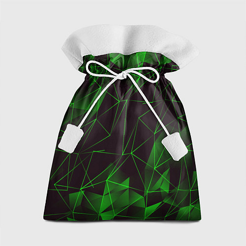 Подарочный мешок GREEN STRIPES / 3D-принт – фото 1
