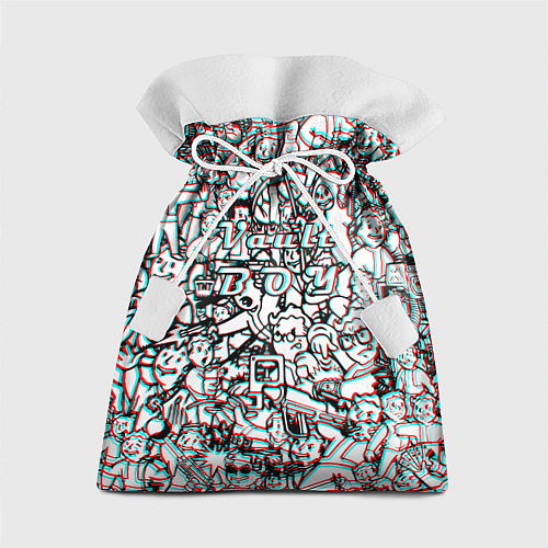 Подарочный мешок Vault Boy красныйсиний / 3D-принт – фото 1