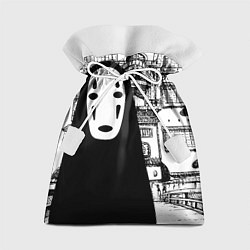 Мешок для подарков No-Face Spirited Away Ghibli, цвет: 3D-принт