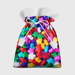 Мешок для подарков Разноцветные звездочки звезды, цвет: 3D-принт
