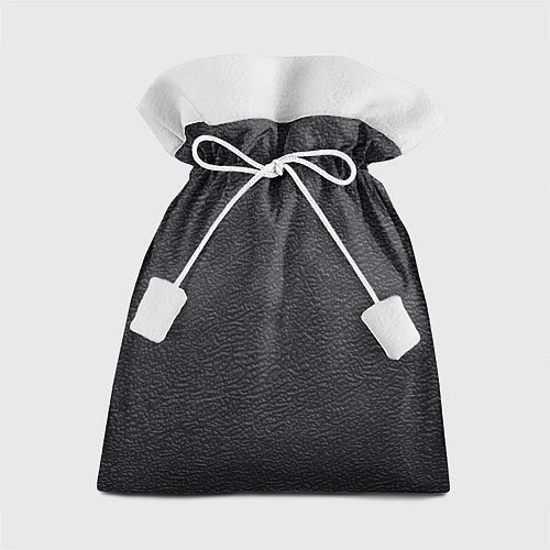 Подарочный мешок Текстура черная кожа рельеф / 3D-принт – фото 1