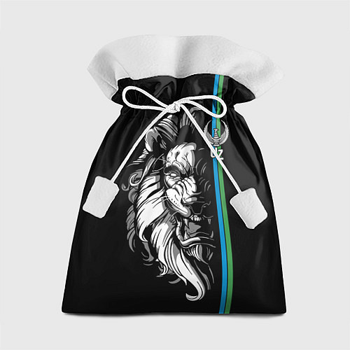 Подарочный мешок Узбекистан - суровый лев / 3D-принт – фото 1