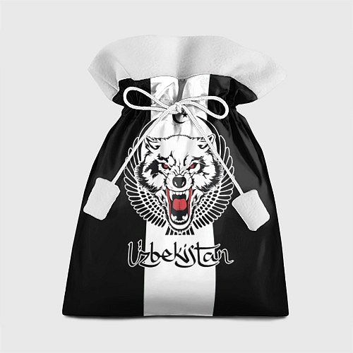 Подарочный мешок Узбекистан - волк с крыльями / 3D-принт – фото 1