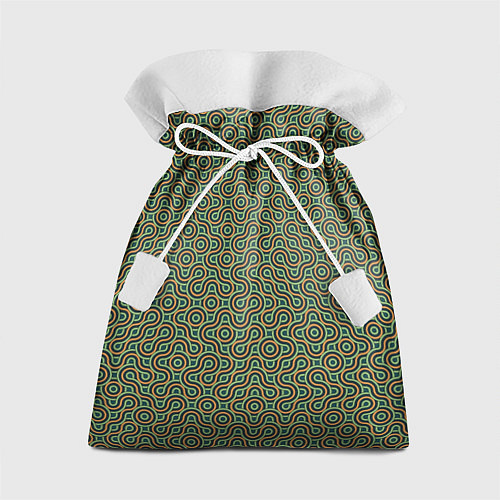 Подарочный мешок Зеленые круги / 3D-принт – фото 1