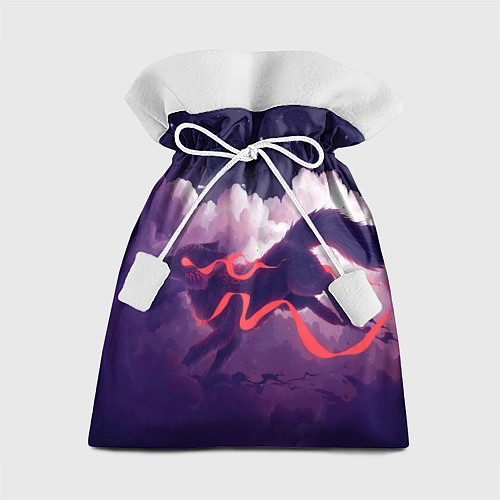 Подарочный мешок Лиса бежит по облакам / 3D-принт – фото 1