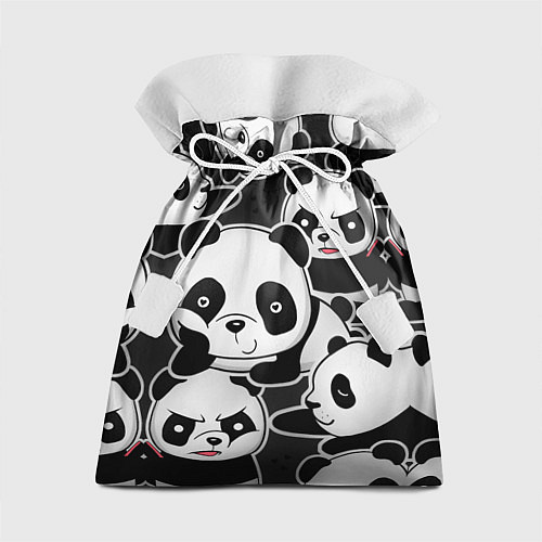 Подарочный мешок Смешные панды / 3D-принт – фото 1