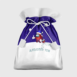 Мешок для подарков Зимний AMONG US, цвет: 3D-принт