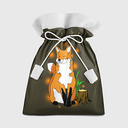 Мешок для подарков Лиса в лесу, цвет: 3D-принт