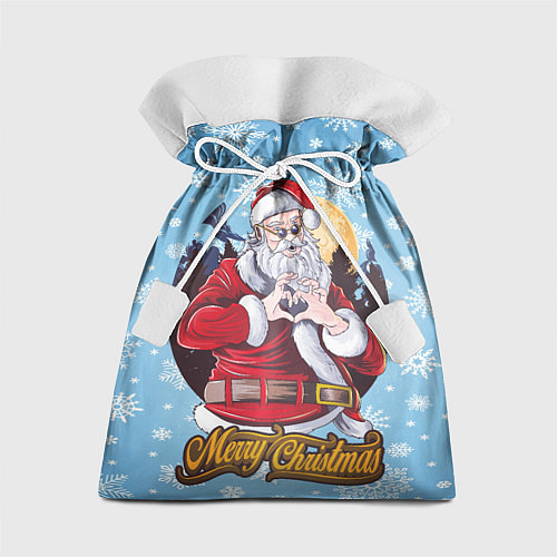 Подарочный мешок Santa Love / 3D-принт – фото 1
