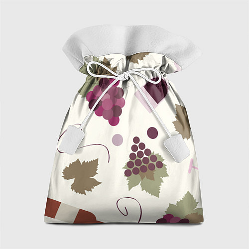 Подарочный мешок Виноград и винишко / 3D-принт – фото 1