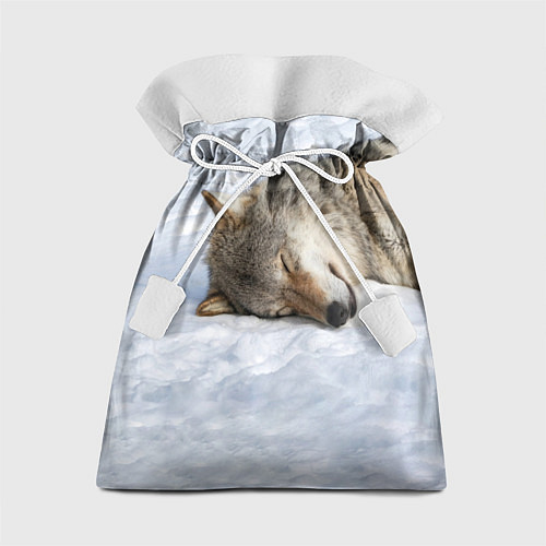 Подарочный мешок Спящий Волк / 3D-принт – фото 1