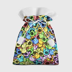 Мешок для подарков Цветные Поп Котики, цвет: 3D-принт