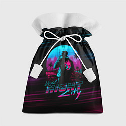 Мешок для подарков Cyberpunk 2077 NIGHT CITY, цвет: 3D-принт