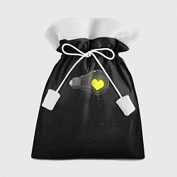 Мешок для подарков Сердце в лампе, цвет: 3D-принт