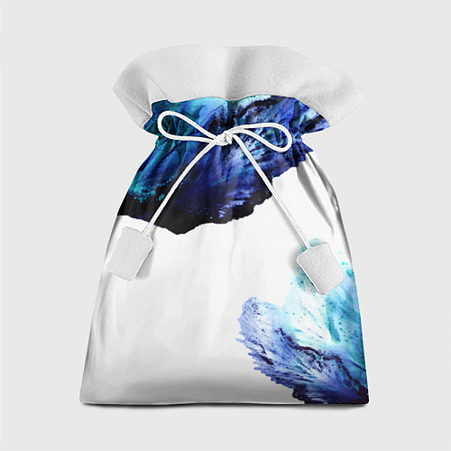 Подарочный мешок Синие цветы / 3D-принт – фото 1