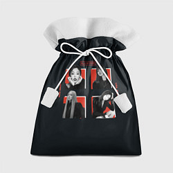 Мешок для подарков BLACKPINK Red and black, цвет: 3D-принт