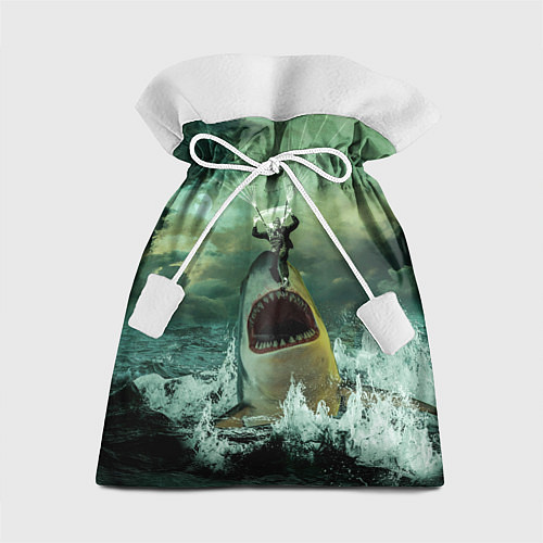 Подарочный мешок Shark Attack Акула атакует / 3D-принт – фото 1