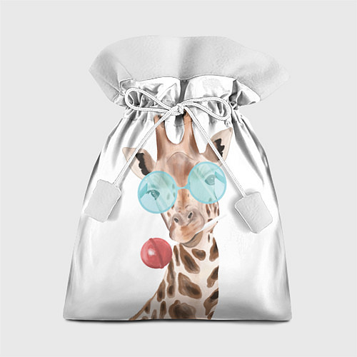 Подарочный мешок Жираф в очках / 3D-принт – фото 1