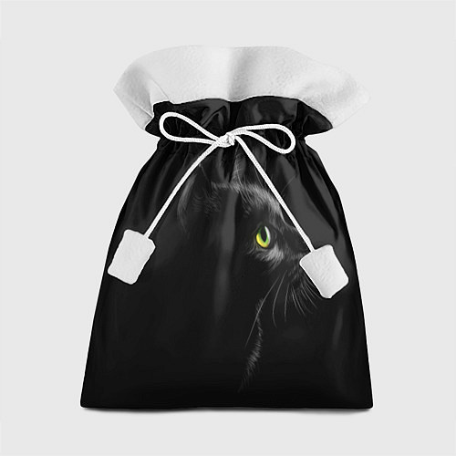 Подарочный мешок Черный кот / 3D-принт – фото 1