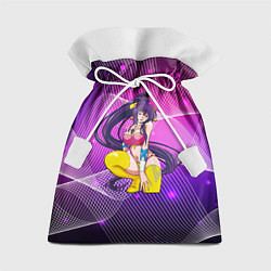 Мешок для подарков Фиолетовые волосы 18, цвет: 3D-принт
