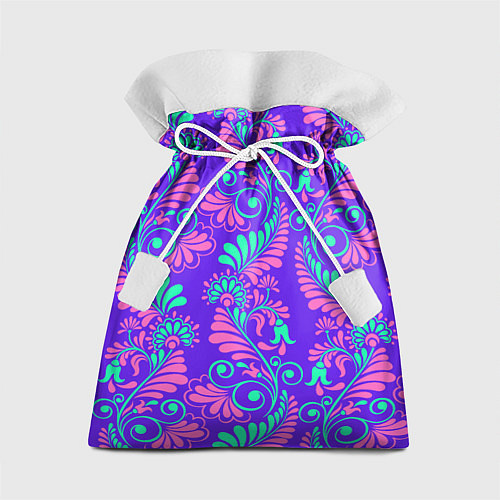 Подарочный мешок Яркий цветочный узор / 3D-принт – фото 1