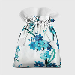 Мешок для подарков Голубая сакура, цвет: 3D-принт
